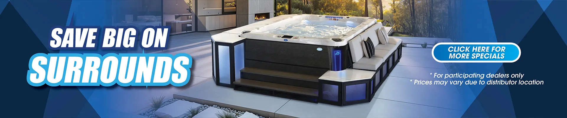 Calspas hot tub being used in a family setting - Irving